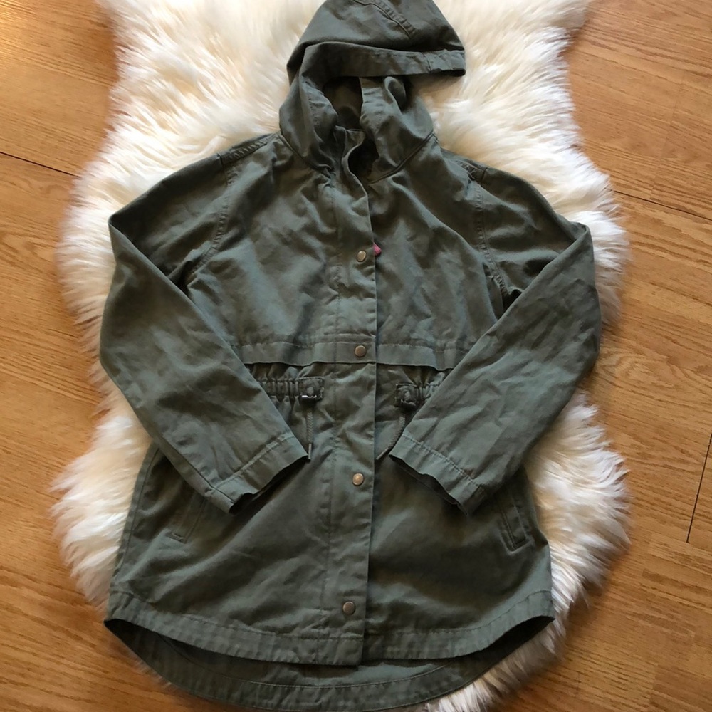 Dried Sage Green Parka Coat